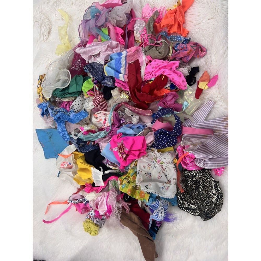Large Lot of Vintage Barbie Doll, Others Clothing. 80s90s Dresses